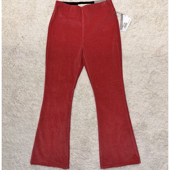 Soft Surroundings Pants - Soft Surroundings Corduroy Pants S Rose Salmon Pull On Stretch Flare Boot Velvet